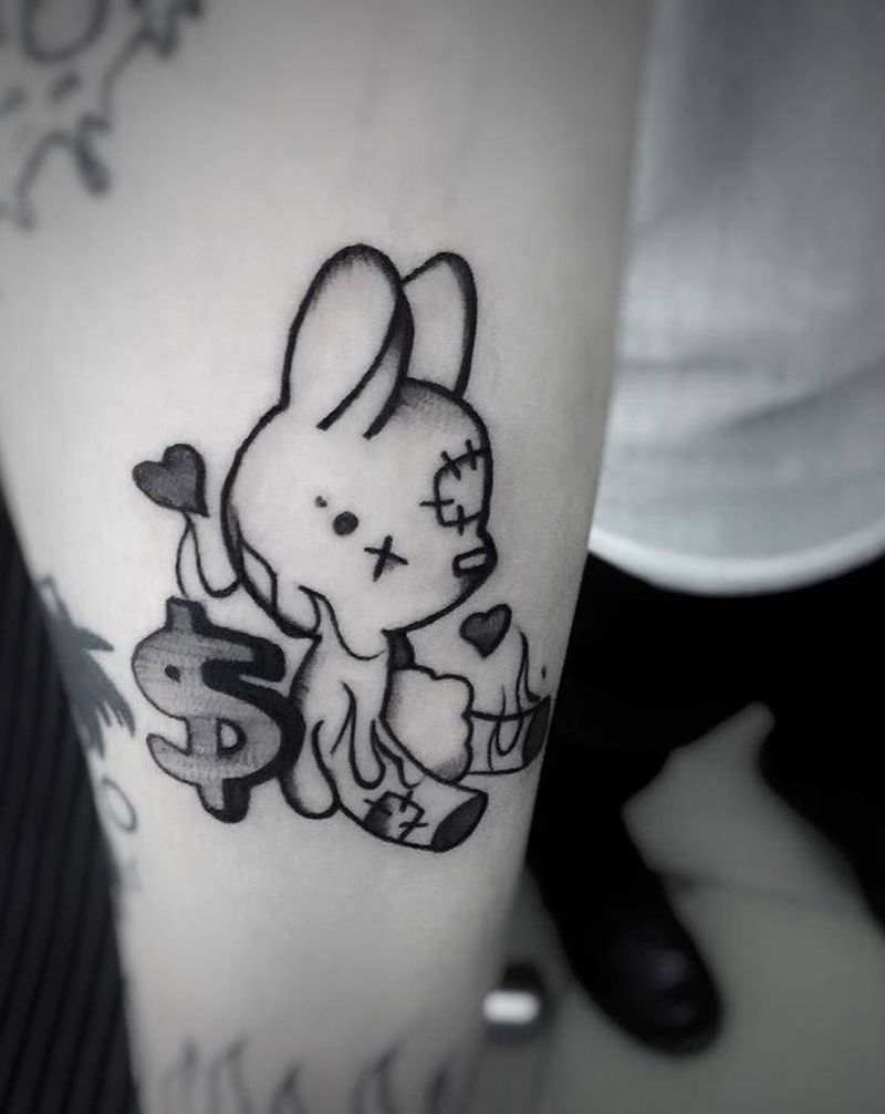 纹身只收材料费，特价约起纹身图片_水墨水彩纹身图案