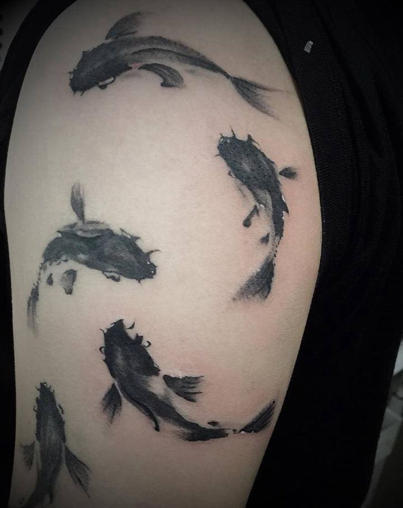 纹身特价，物超所值纹身图片_颈部背部New School几何纹身图案