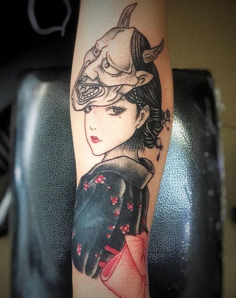 特价，干就完了纹身图片_颈部背部New School纹身图案