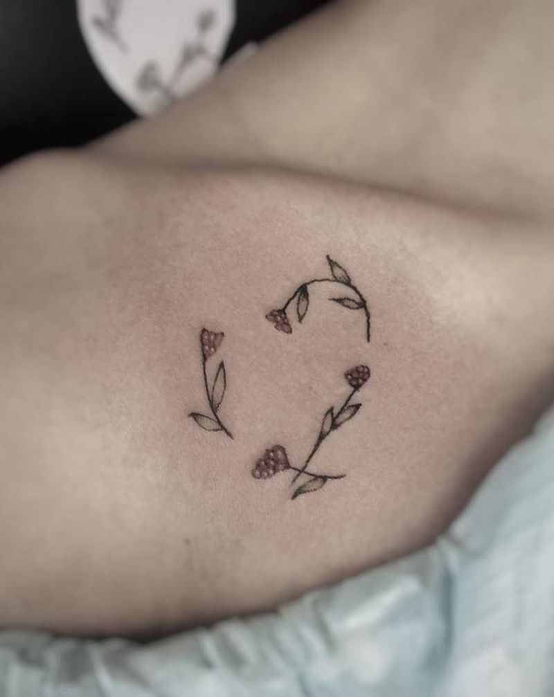 别墨迹，纹身干就完事纹身图片_颈部肩部New School几何纹身图案