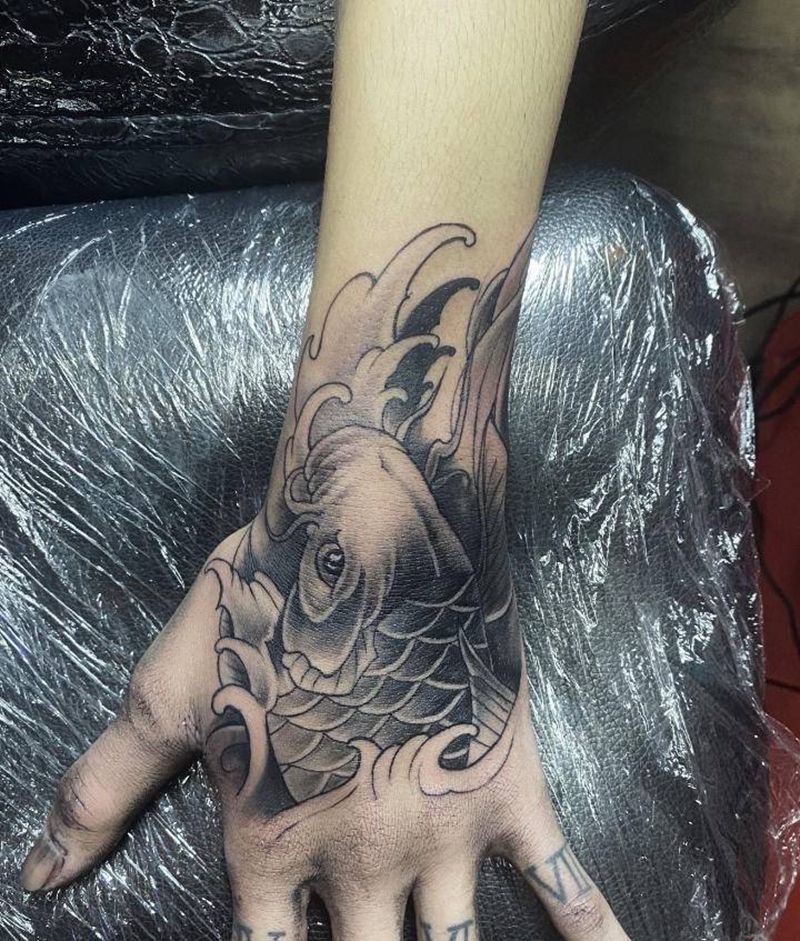手背纹身图片_手部纹身图案