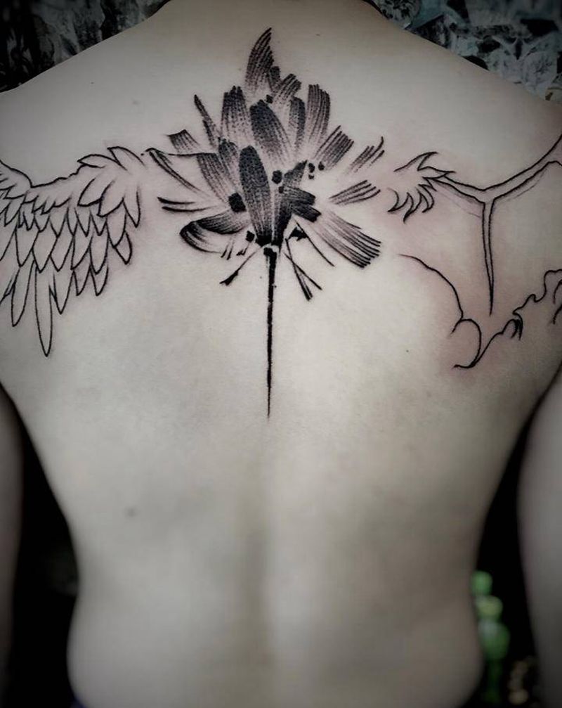 纹身只收材料费纹身图片_颈部肩部几何New School纹身图案