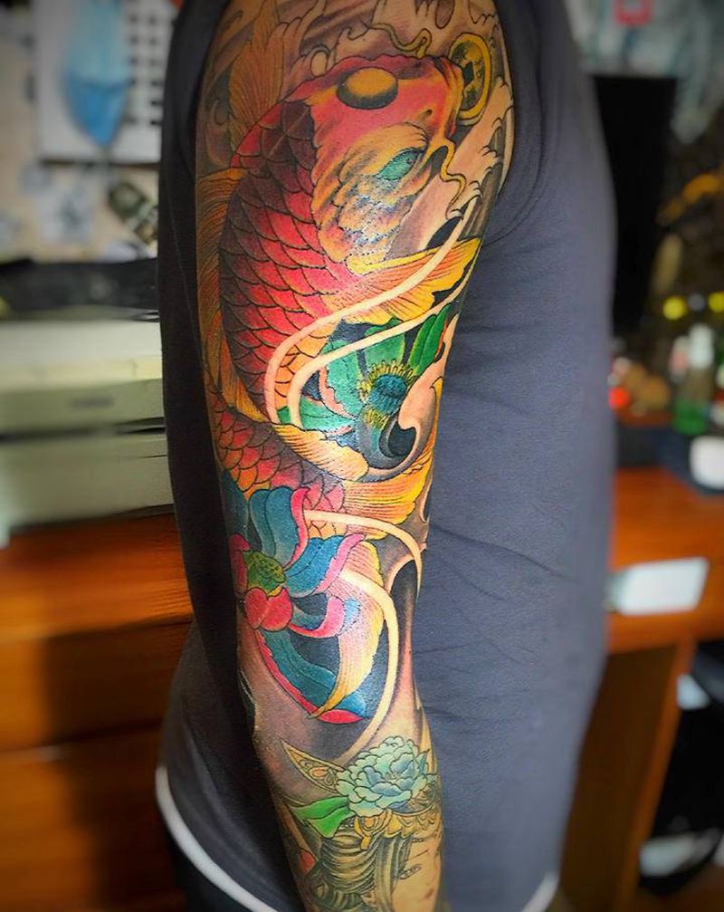 我不说，你不懂，说了，你不信，纹身图片_腰部腿部几何New School纹身图案