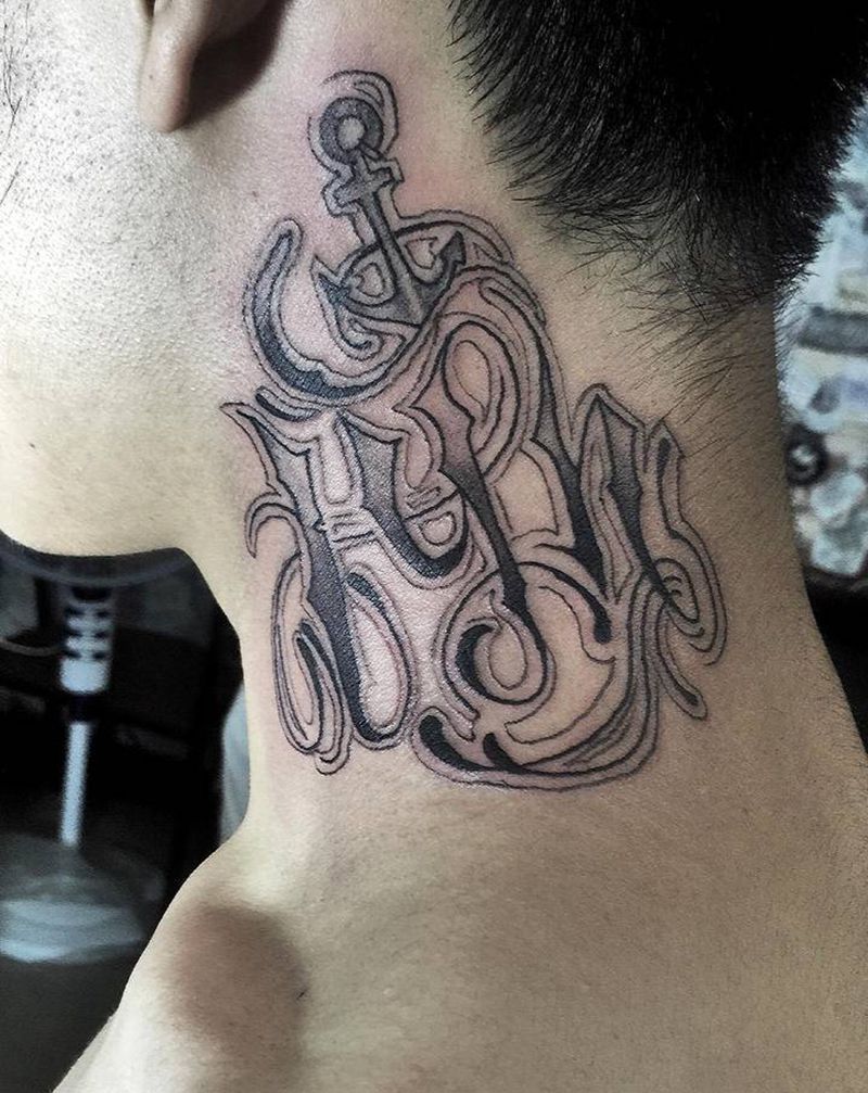 工作这么多年，我保持初心，纹身纹身图片_腿部背部水墨几何纹身图案