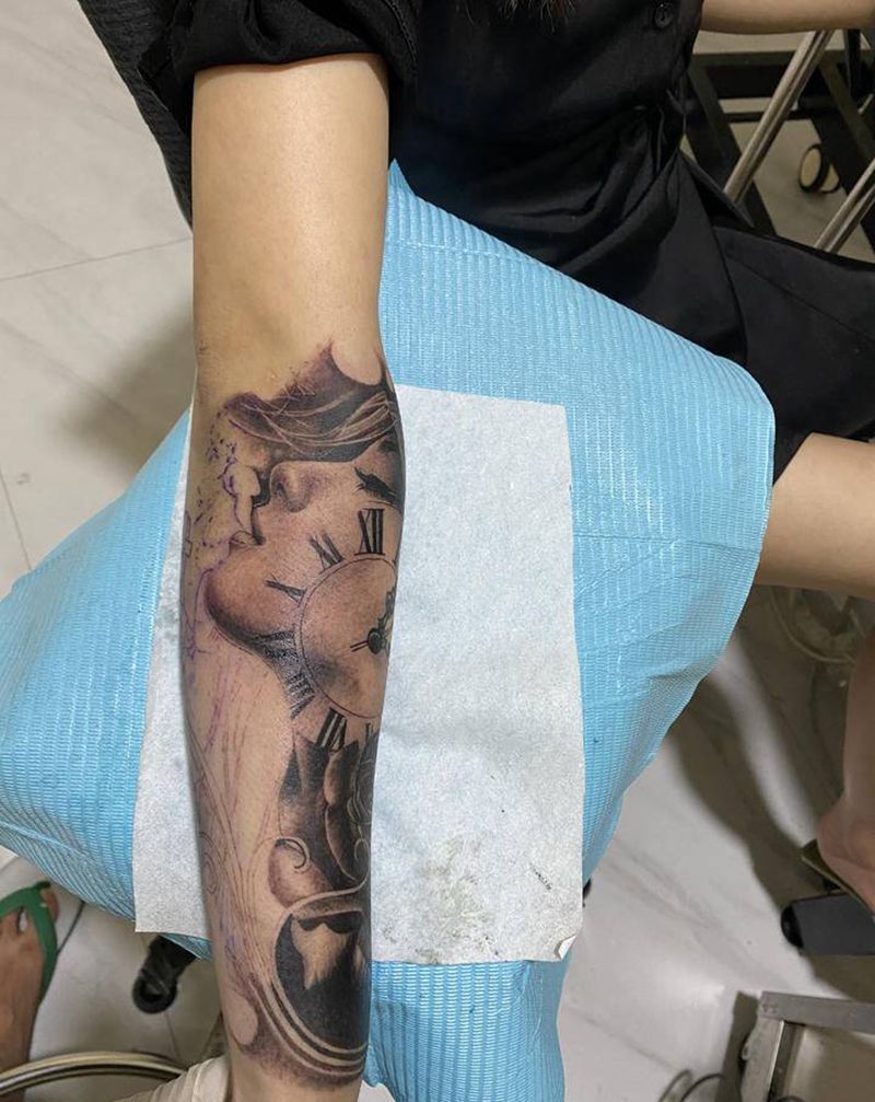 写实纹身图片_手部欧美写实纹身图案