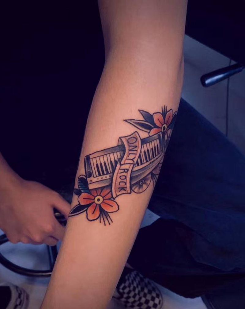 原创Oldschool小图拼接纹身图片_手臂Old School纹身图案