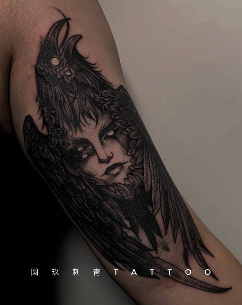 失败纹身遮盖纹身图片_手臂点刺纹身图案