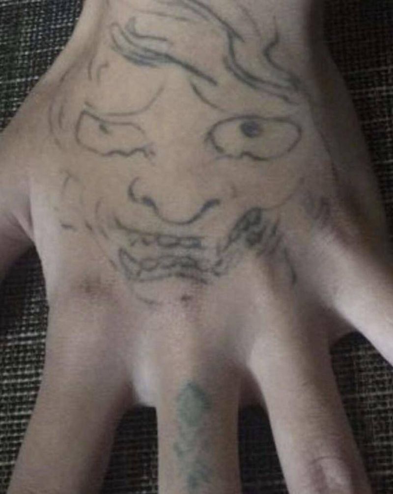 早期修改纹身图片_手部纹身图案