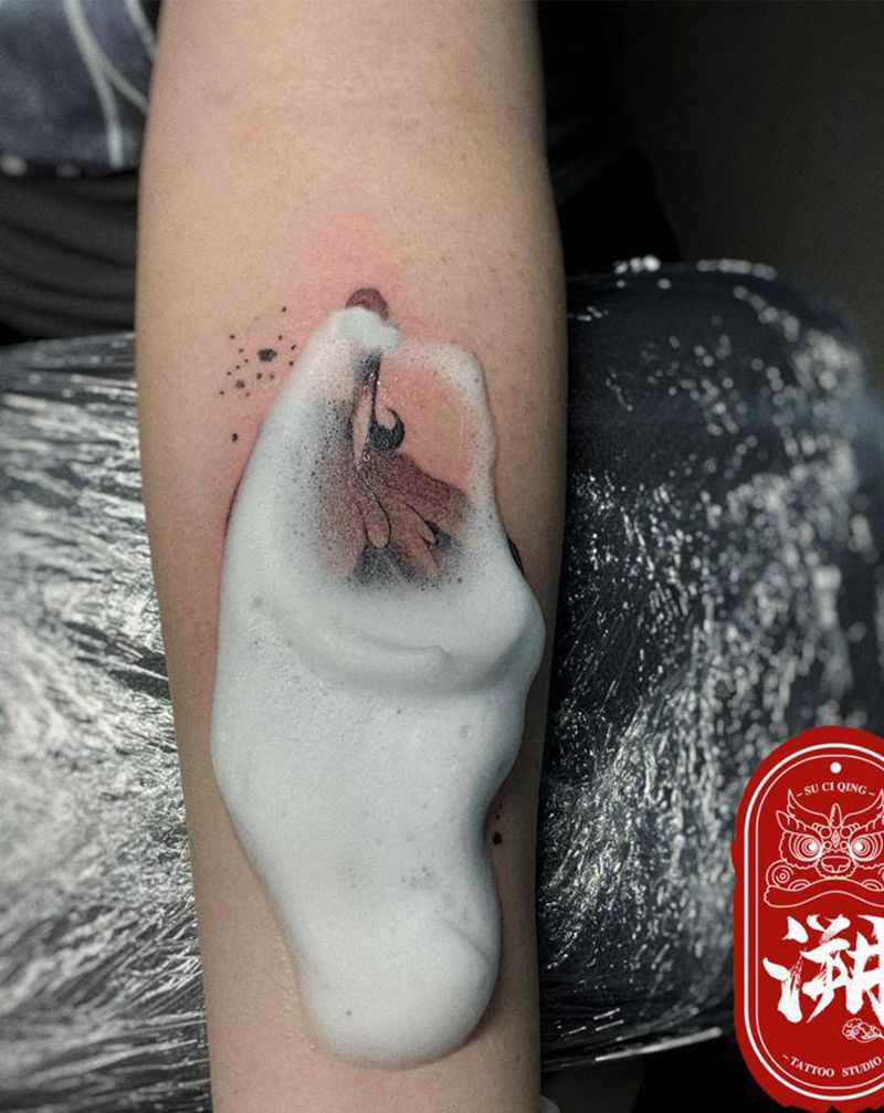 水墨鹤纹身图片_手臂手部水墨鹤水墨鹤纹身图案