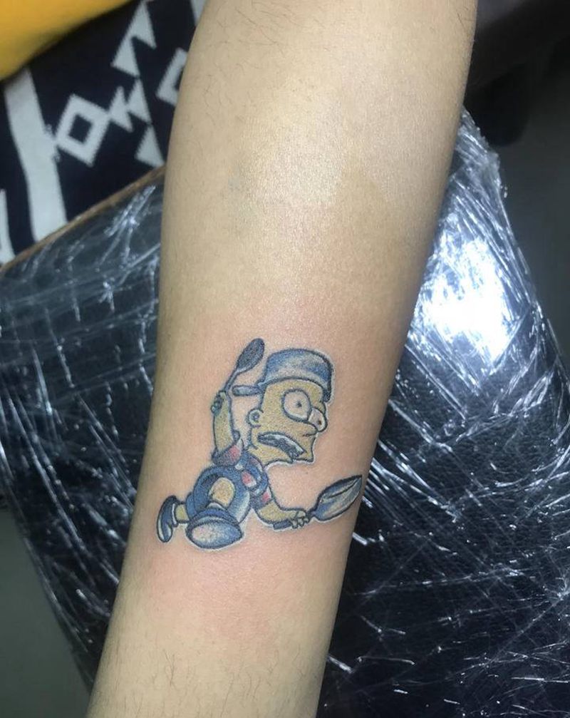 干饭魂纹身图片_手臂New School水彩纹身图案