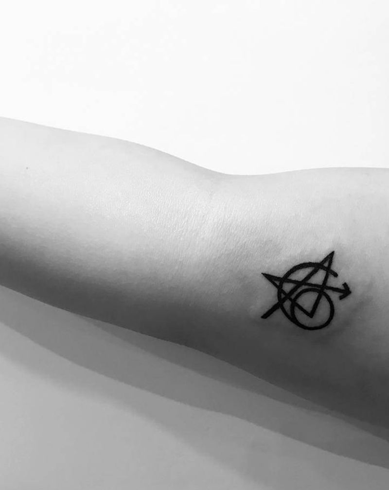 「小清新纹身」纹身图片_手臂几何漫威纹身图案