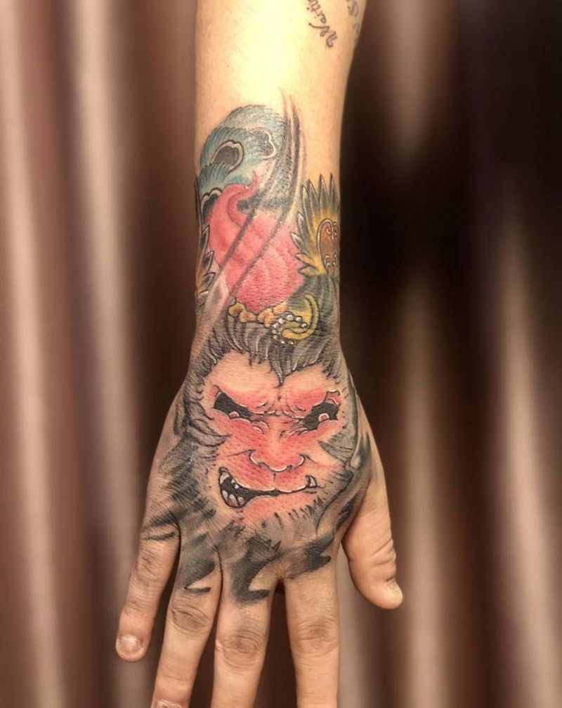 修改纹身图片_手臂手部新传统老传统纹身图案