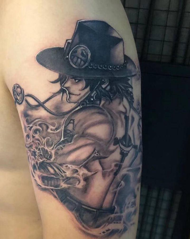 海贼王纹身图片_手臂纹身图案