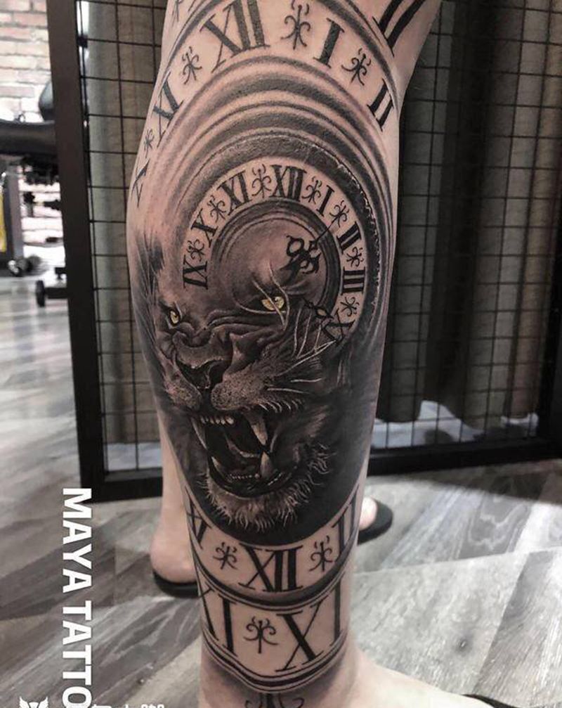 六个小时一气呵成 觉醒纹身图片_腿部纹身图案