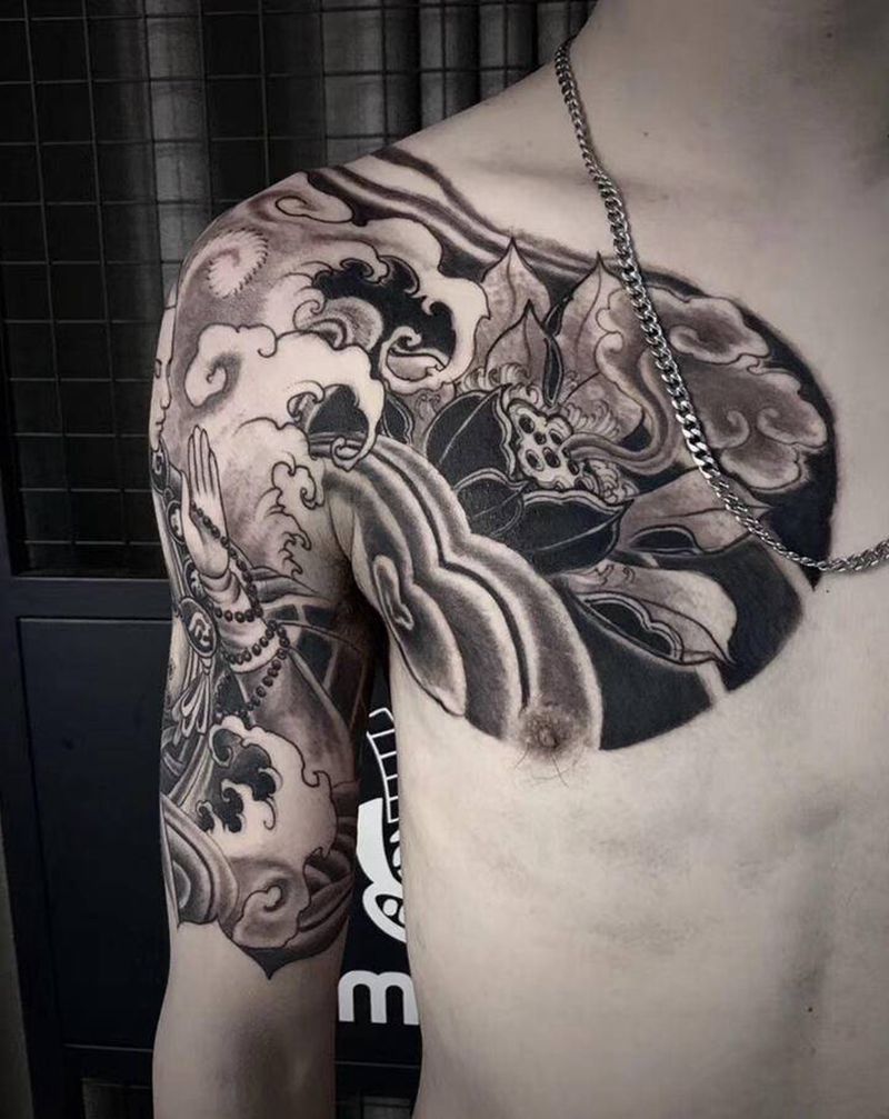 半甲纹身图片_手臂纹身图案