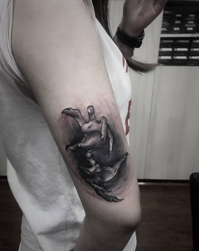 魔纹身图片_手臂纹身图案