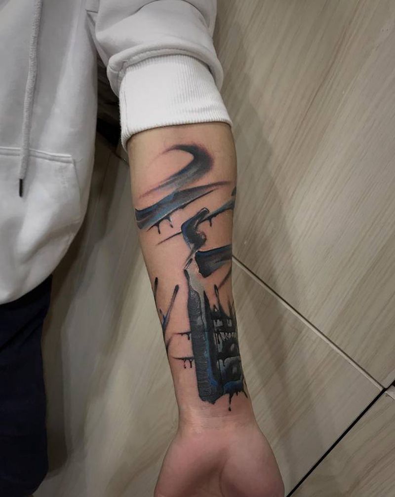 书法纹身图片_手臂书法纹身图案