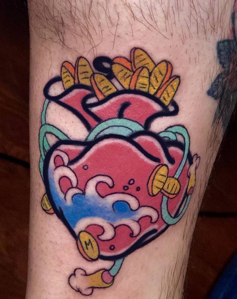 福袋纹身图片_手臂腿部New SchoolOld School纹身图案