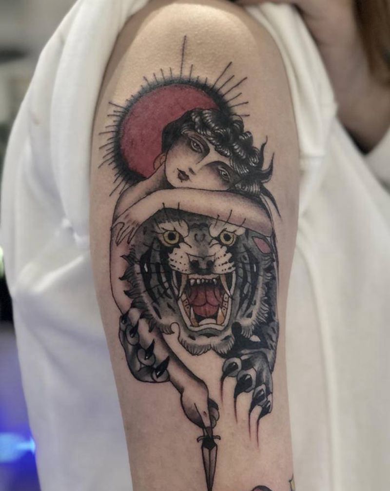 Old school纹身图片_手臂Old School纹身图案