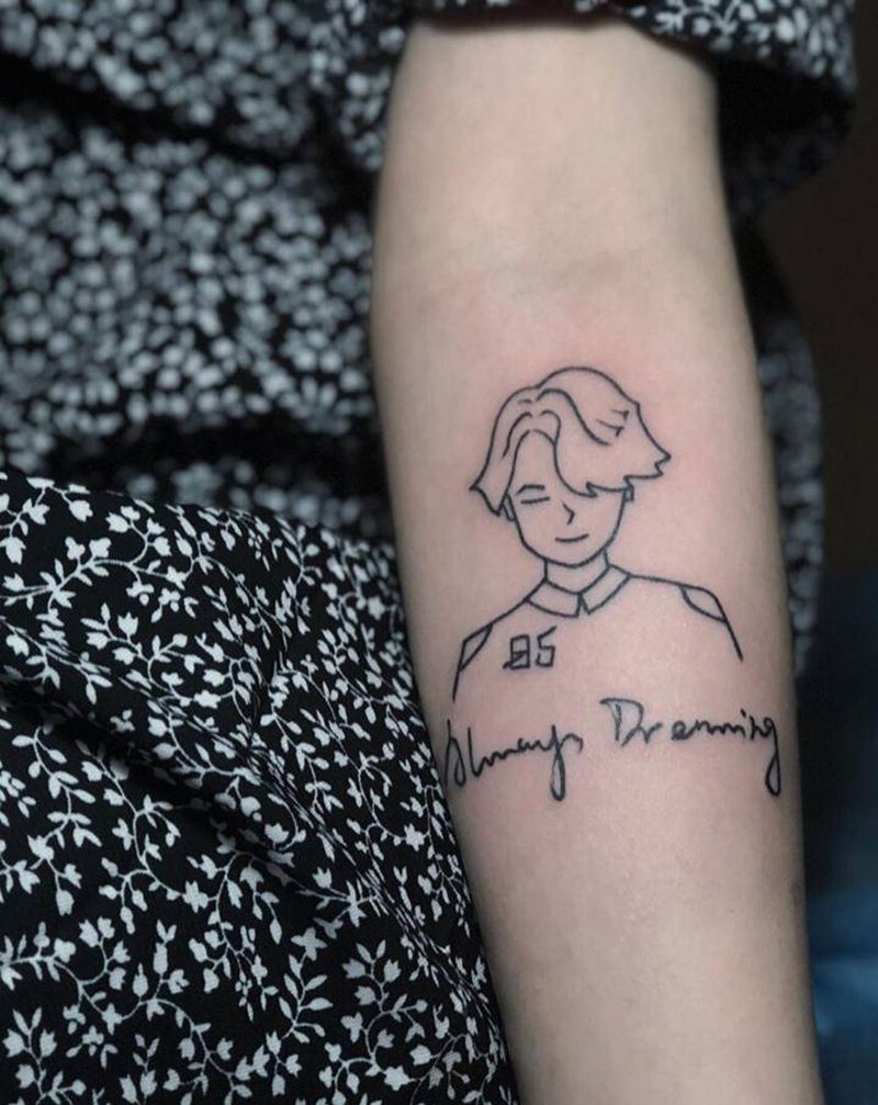 简笔画纹身图片_手部手臂几何简笔画纹身图案