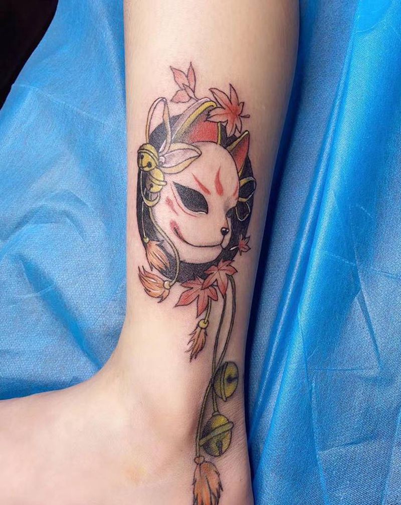 遮盖纹身图片_腿部Old SchoolNew School纹身图案