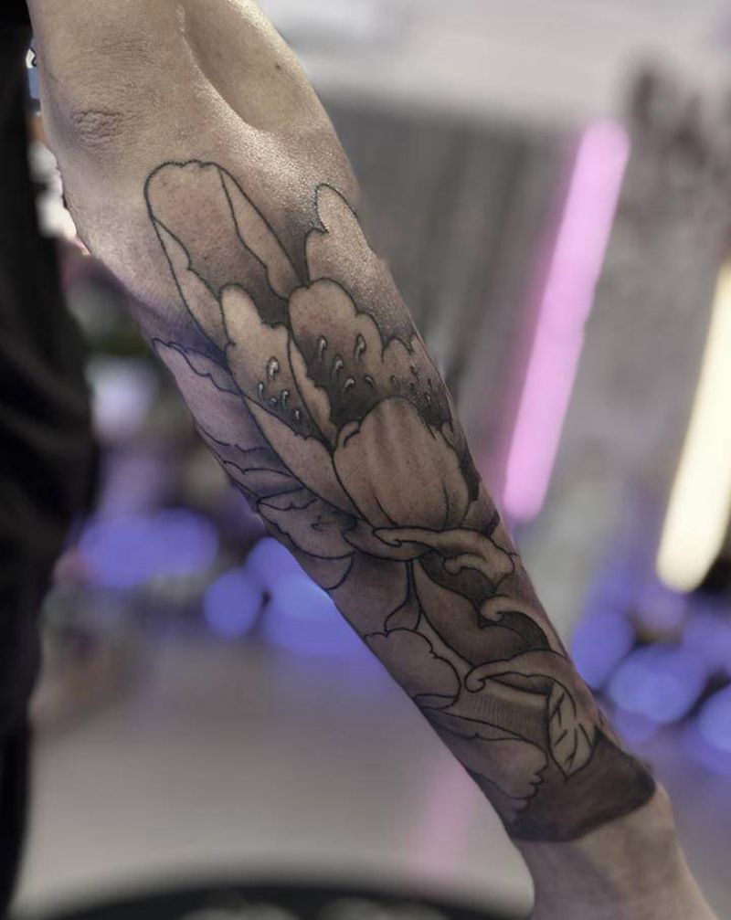 传统小臂纹身图片_手臂老传统纹身图案