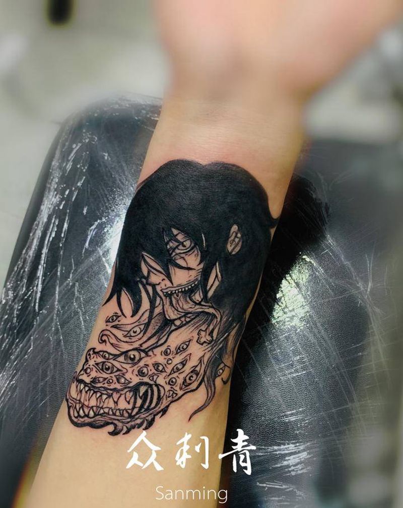 暗黑纹身图片_手部暗黑系纹身图案