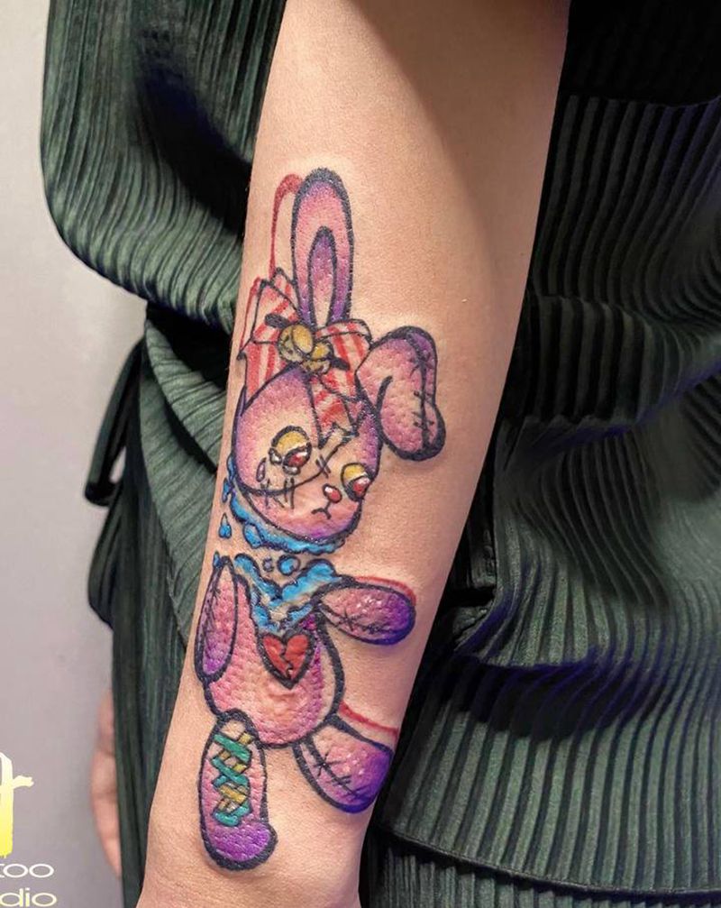 布偶纹身图片_手臂Old SchoolNew School纹身图案