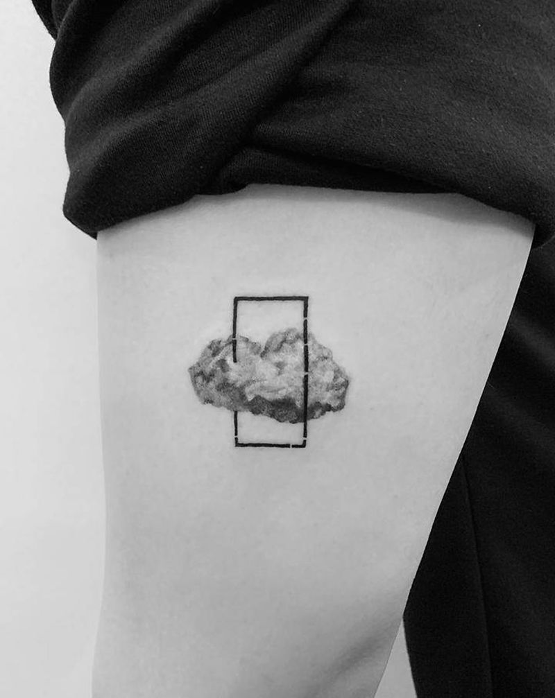 「小清新纹身」纹身图片_腿部纹身图案