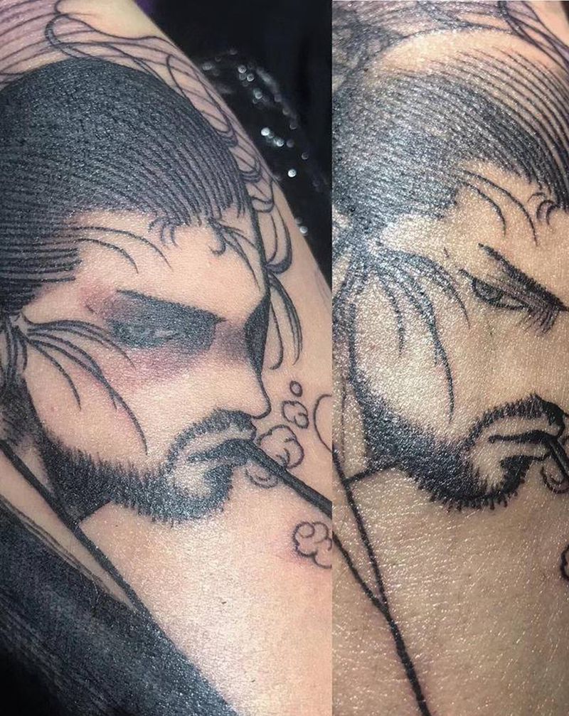 宫本纹身图片_手臂新传统纹身图案