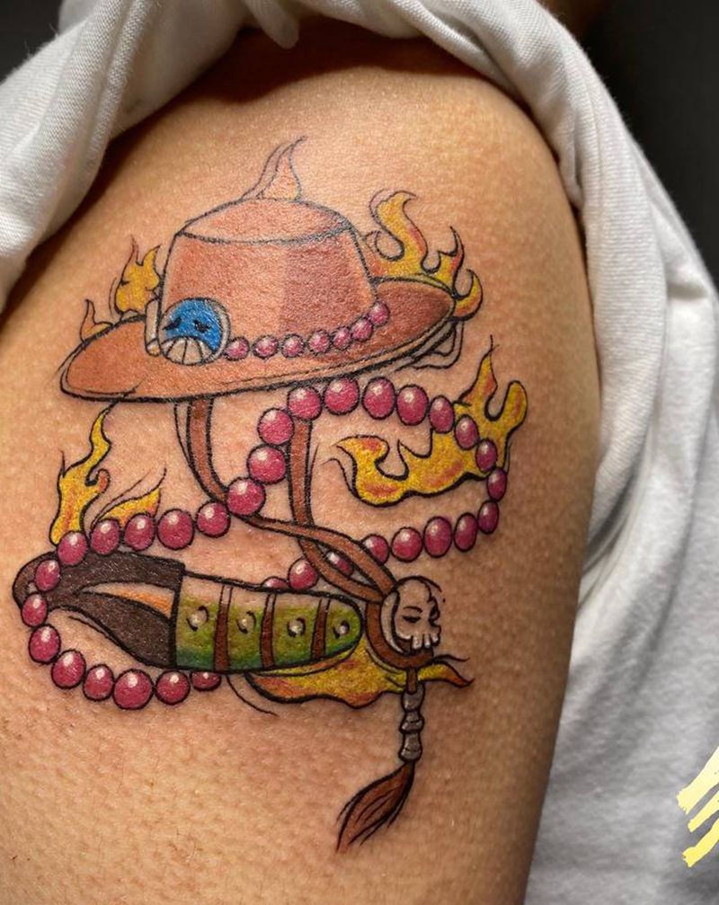 艾斯纹身图片_手臂New SchoolOld School纹身图案