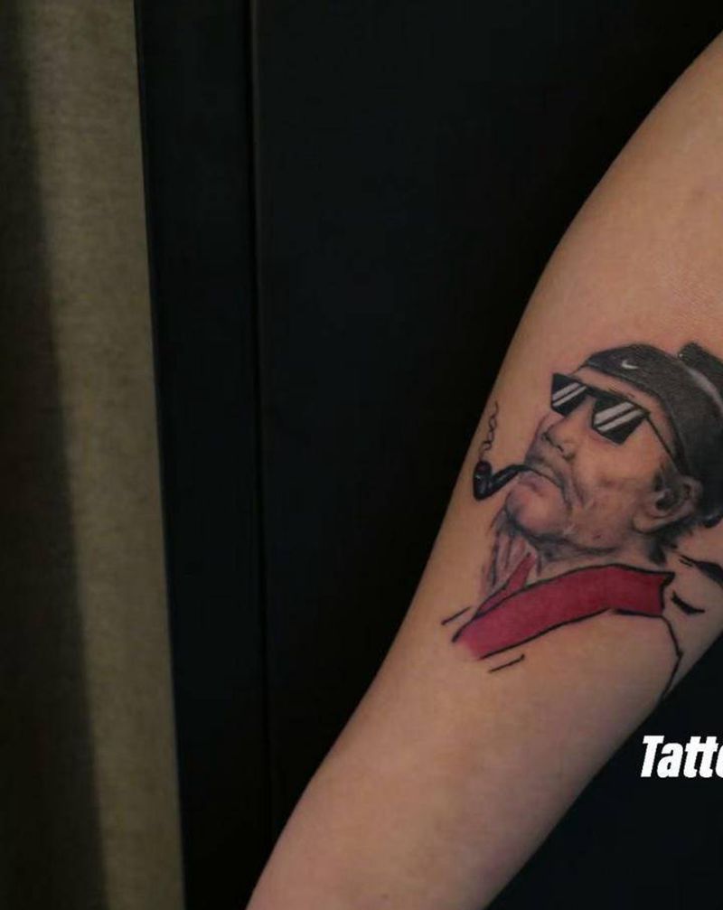 杜甫纹身图片_手臂手部纹身图案