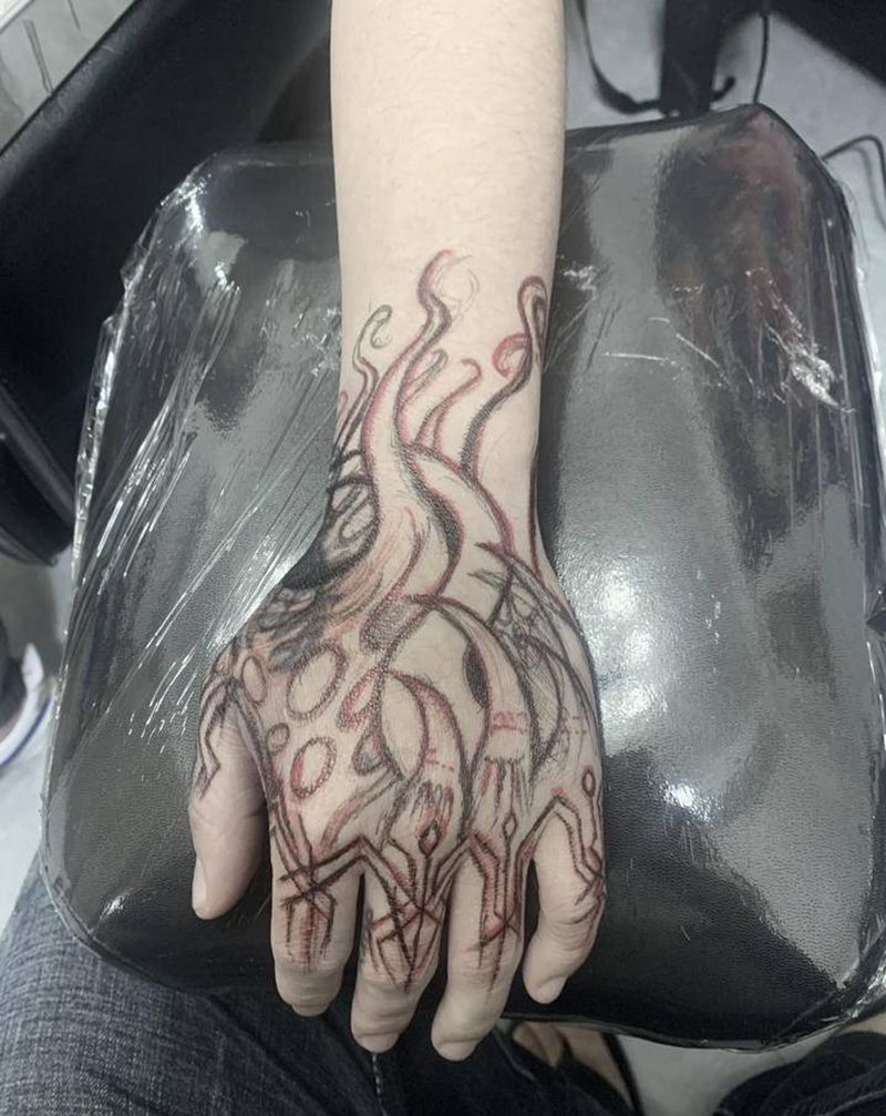 升华1纹身图片_手部纹身图案