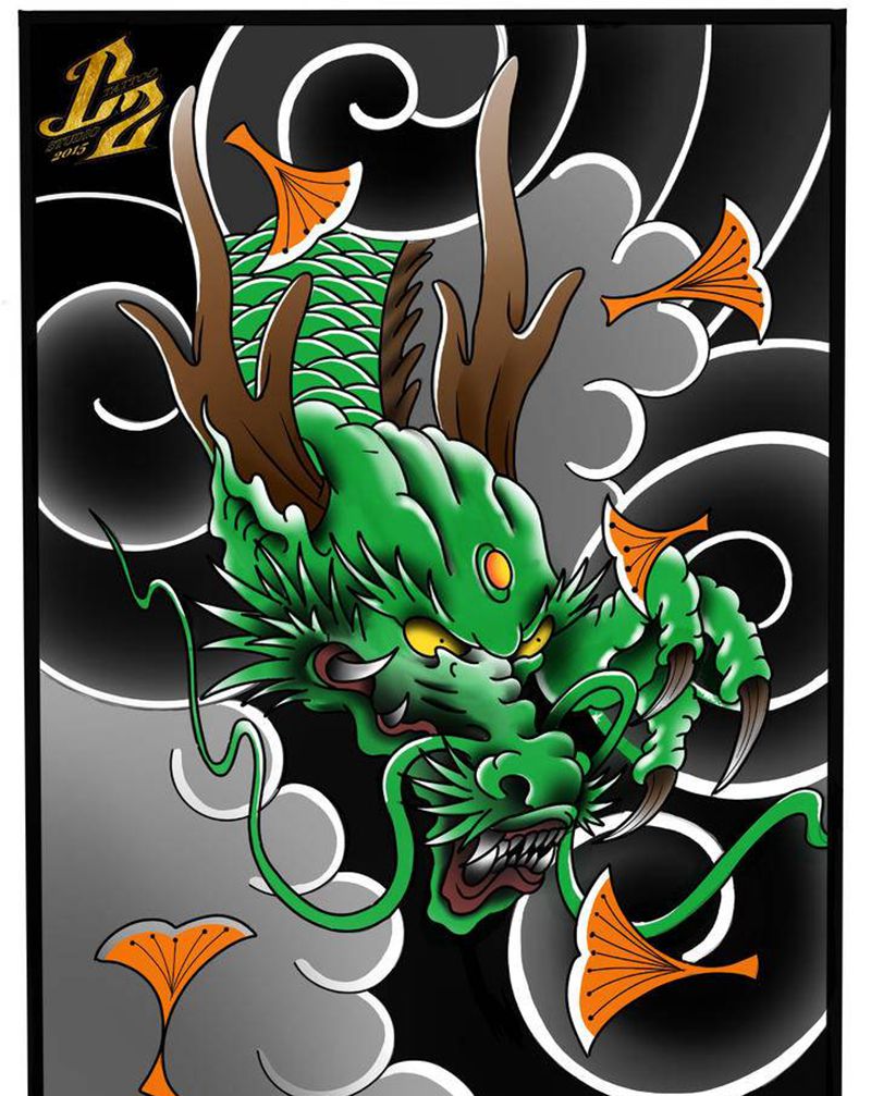 手稿纹身图片_手臂腿部老传统新传统纹身图案