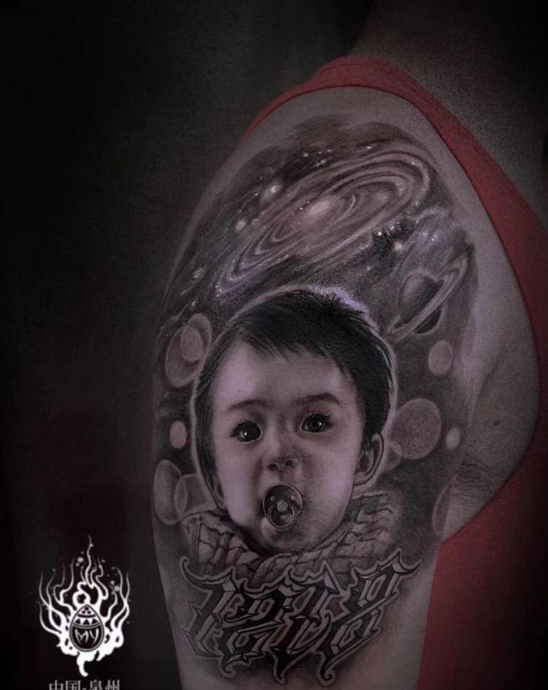 人物肖像纹身图片_肖像写实人物人物肖像纹身图案