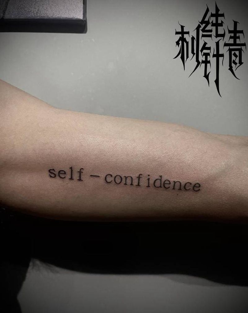 字纹身图片_手臂花体字纹身图案
