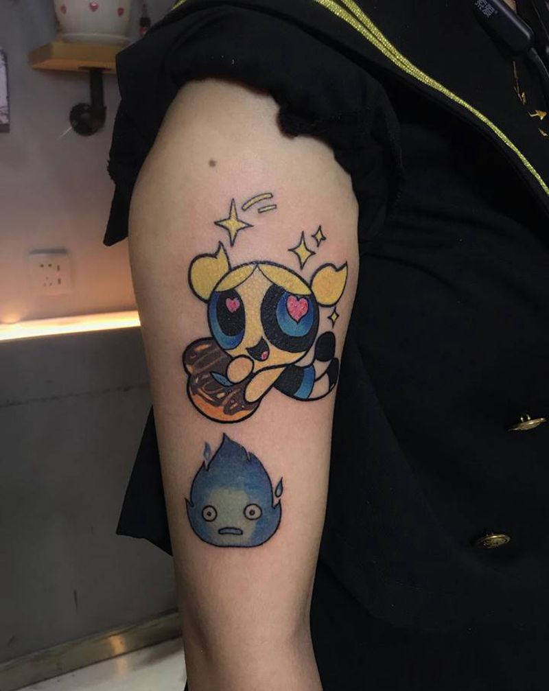 飞天小女警纹身图片_New SchoolOld School纹身图案