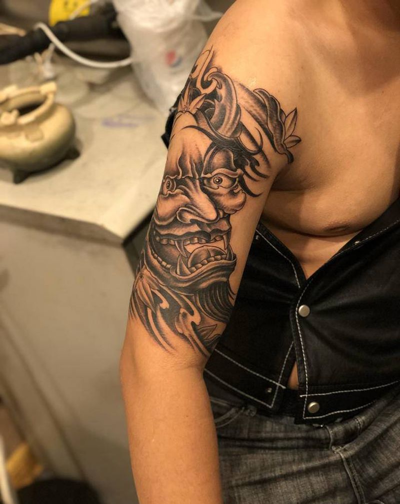 般若纹身纹身图片_手部手臂新传统纹身图案