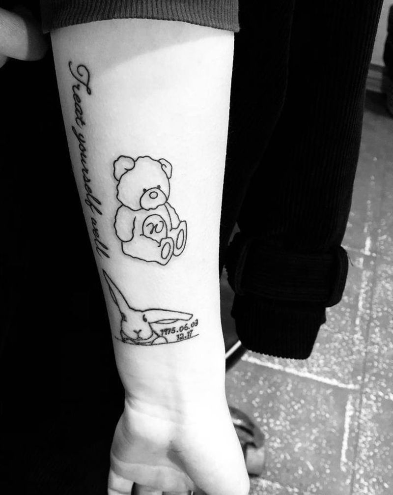 小清新纹身纹身图片_手臂手部新传统纹身图案