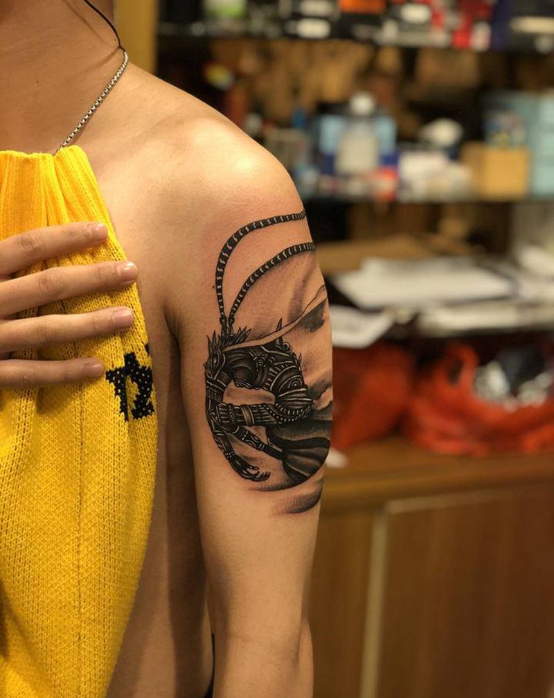 悟空纹身纹身图片_手臂手部新传统纹身图案