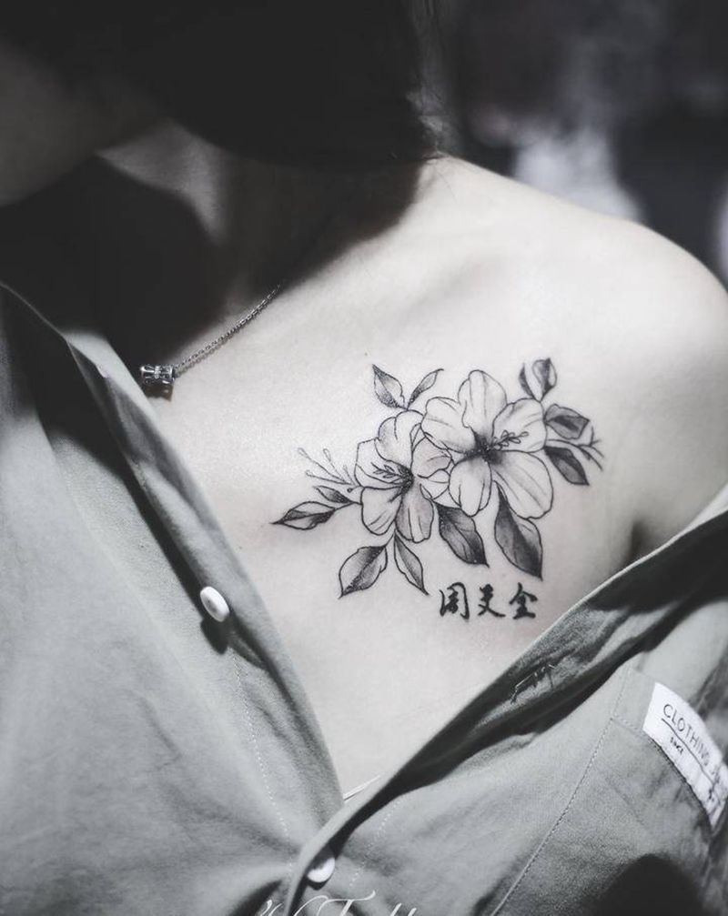 「以父之名」纹身图片_肩部纹身图案