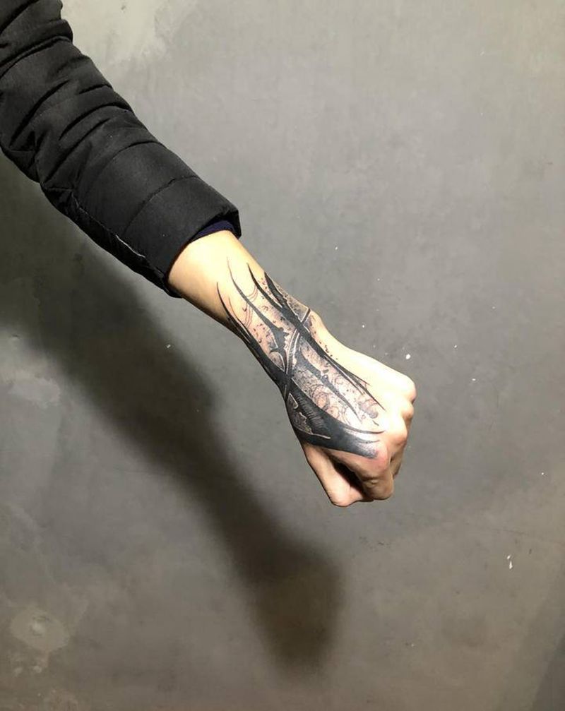 。。。纹身图片_手部纹身图案