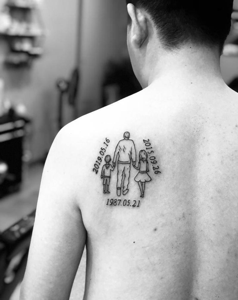 简笔画纹身纹身图片_肩部老传统纹身图案