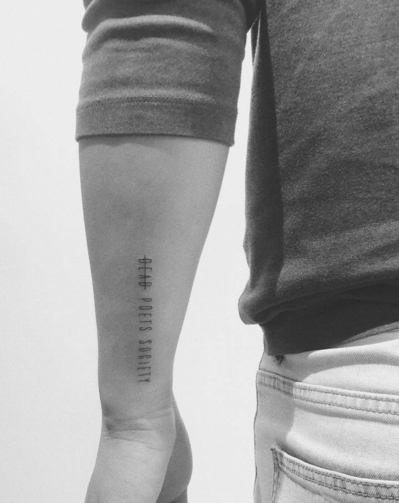 男生英文纹身图片_手臂手部纹身图案