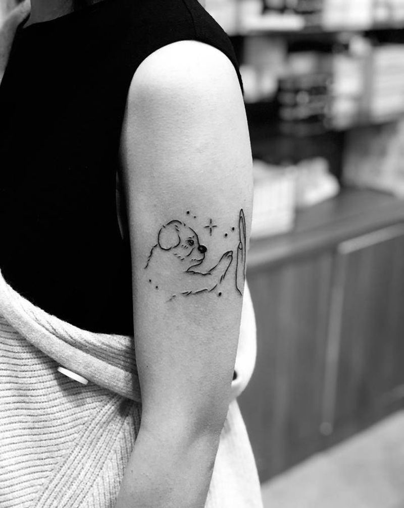 简笔画纹身纹身图片_手臂新传统纹身图案