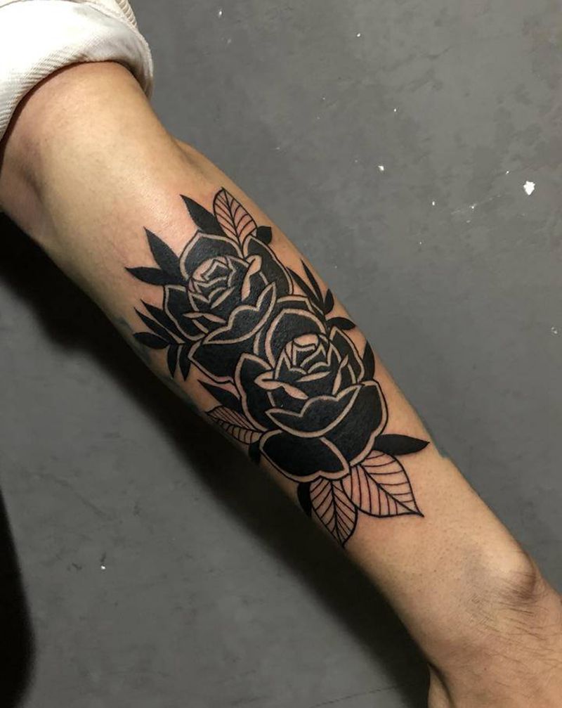 。。纹身图片_手臂Old School纹身图案