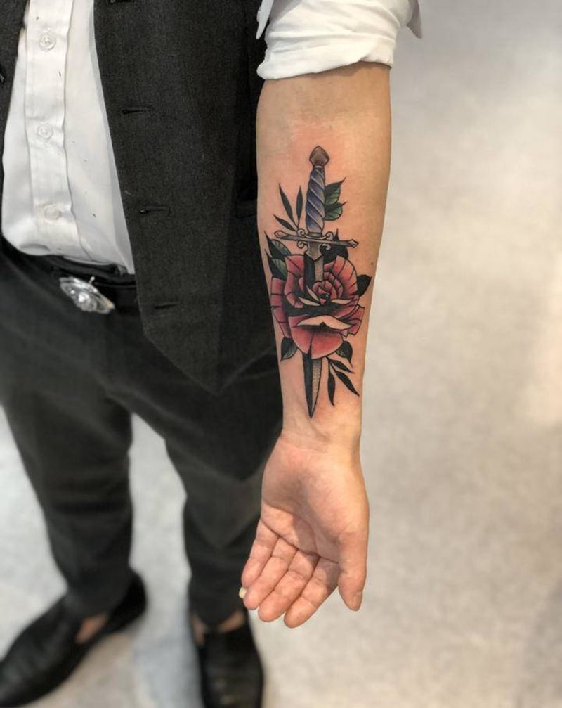 school纹身纹身图片_手臂手部Old School纹身图案