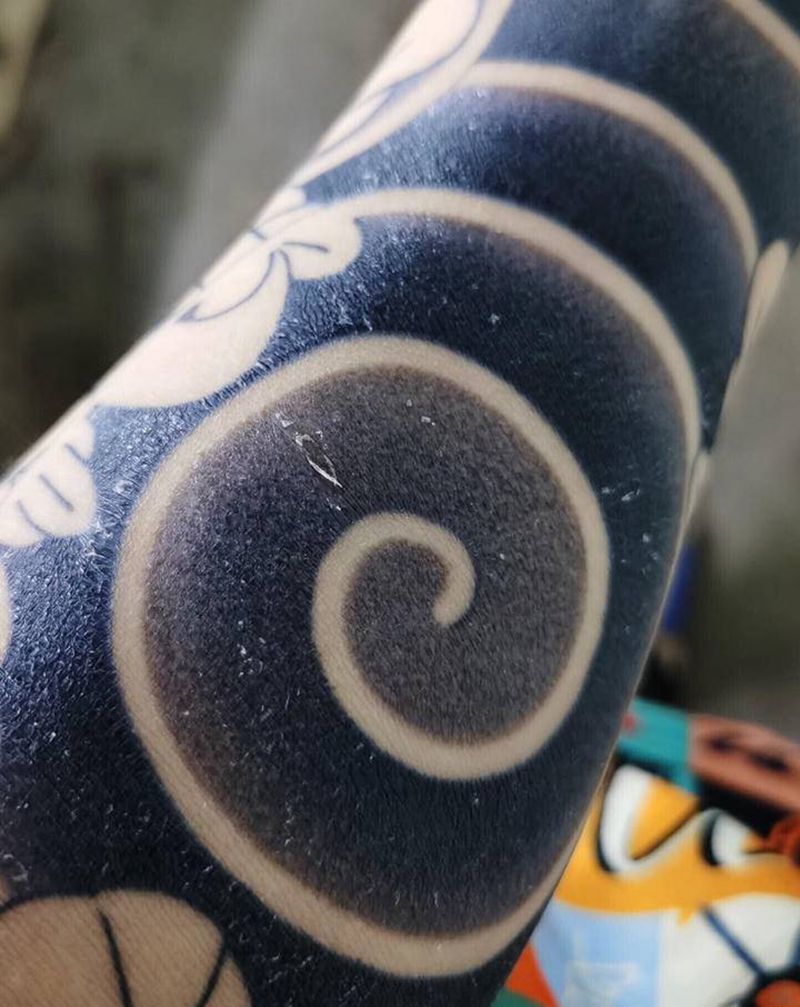 花臂老传统纹身图片_手臂腿部老传统纹身图案