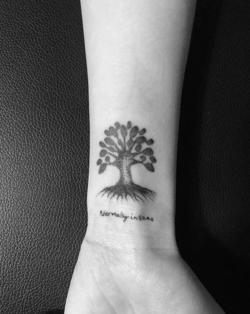 修补纹身图片_手臂点刺纹身图案