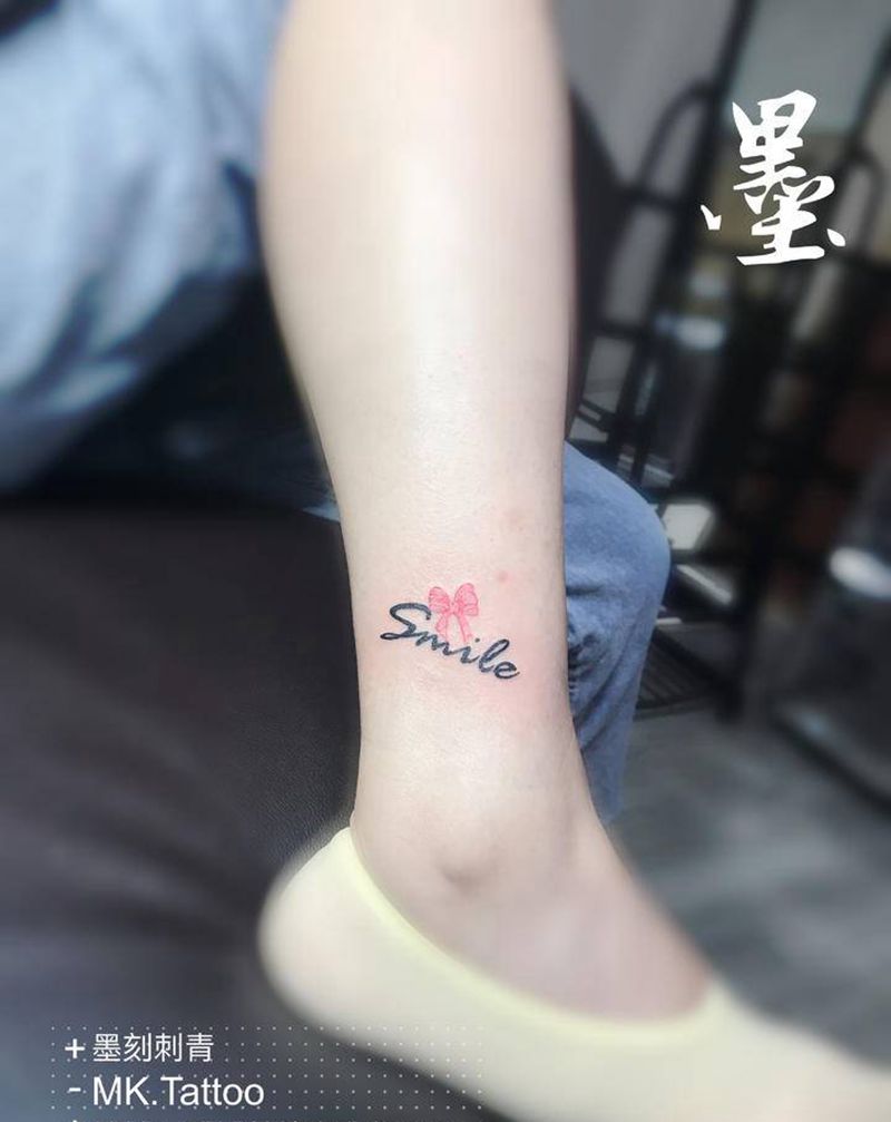 字体纹身图片_腿部纹身图案